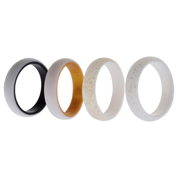 Silicone Wedding 2Layer Ring Set - Bride by ROQ for Women - 4 x 9 mm Ring - Picture 2 of 2
